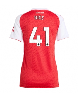 Billige Fotballdrakt Arsenal Declan Rice #41 Replika Hjemmedrakt Dame 2025-26 Kortermet